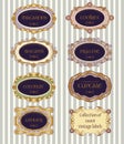 Selection of vintage labels