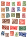 A selection of vintage mint King George v postage stamps from the United Kingdom.