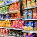 Selection of Walkers Popular Potato Crisps Royalty Free Stock Photo