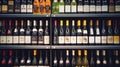 selection wine in box Royalty Free Stock Photo