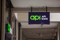 Selective blur on API Bank Banka logo on their newly opened office in Belgrade.