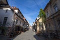 Selective blur on the Trubarjeva cesta street in summer with people passing by and a nearby bar cafe. Royalty Free Stock Photo