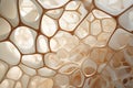 Selective Cellular membrane structure closeup. Generate Ai