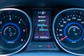 Selective closeup of a dashboard of a modern car Royalty Free Stock Photo