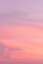 With selective focus on Abtract background texture of sunset pastel sky is pink, orange and purple