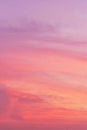 With selective focus on Abtract background texture of sunset pastel sky is pink, orange and purple