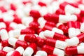 Selective focus of antibiotic capsules pills Royalty Free Stock Photo