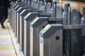 Automatic ticket barriers at London Paddington station