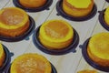 Selective focus, Butter cake on wood