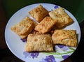 selective focus on delicious Indian food Mughlai Paratha is ready to eat Royalty Free Stock Photo