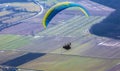 Sky Glider Above Mountains Near Sveta Gora Royalty Free Stock Photo