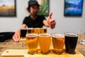 Beer tasting with a man point of view