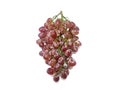 Selective focus of fresh ripe red grape isolated on white background Royalty Free Stock Photo