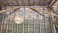 Selective Focus. The Hanging Handmade Wicker Lanterns.