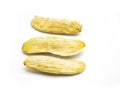 selective focus, mango seeds isloate on white background Royalty Free Stock Photo