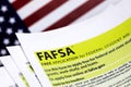 selective focus photo of FAFSA - free application for federal student aid