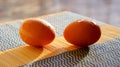 Selective focus picture of some fresh eggs Royalty Free Stock Photo