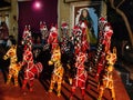 Selective focus of Rajasthani Puppets in a shop Royalty Free Stock Photo