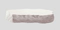Selective focus.sandstone top product display platform.isolated
