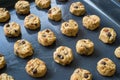 Selective focus with shallow depth of field on home made cookies Royalty Free Stock Photo