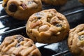 Selective focus with shallow depth of field on home made cookies Royalty Free Stock Photo