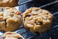 Selective focus with shallow depth of field on home made cookies Royalty Free Stock Photo