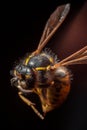 Selective focus shot of a bee Royalty Free Stock Photo