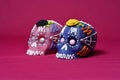 Selective focus shot of decorated colorful skulls - Halloween Theme Royalty Free Stock Photo