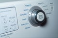 Selective focus on the start button on electric dryer