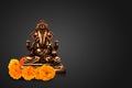 Selective focus on statue of Lord Ganesha , Ganesha Festival. Hindu religion and Indian celebration of Diwali festival concept on Royalty Free Stock Photo