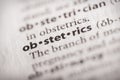 Dictionary Word Series - Obstetrics