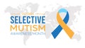 Selective Mutism Awareness Month is observed every year on October Royalty Free Stock Photo