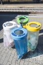Selective trash containers