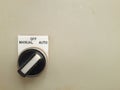 Selector switch of control panel, industrial plant. Royalty Free Stock Photo