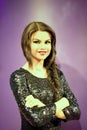 Selena Gomez Wax Figure Royalty Free Stock Photo