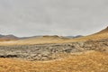 Selenar landscape produced by muddy volcanoes