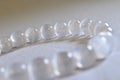 selenite bracelet , Selenite Bracelet White Round Beads Crystal Quartz Healing Stone. Royalty Free Stock Photo