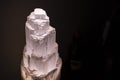 Selenite lamp detail in the dark 3 Royalty Free Stock Photo