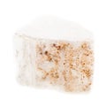 Selenite stone on white Royalty Free Stock Photo