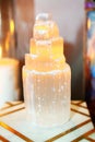 Selenite tower crystal Royalty Free Stock Photo