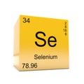 Selenium chemical element symbol from periodic table