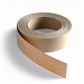 Self-Adhesive Natural Cork Tape Roll for DIY Crafts Royalty Free Stock Photo