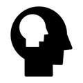 Self - awareness icon, vector illustration Royalty Free Stock Photo