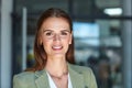 Self belief makes all the difference in career success. Portrait of a confident young businesswoman working in a modern Royalty Free Stock Photo