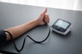 Self blood pressure and heart rate measurement