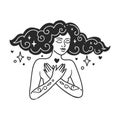 Self care Feminine vector Illustrations.