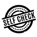 Self Check rubber stamp