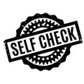 Self Check rubber stamp