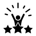Self-Confidence icon. Confidence icon from life skills, Vector illustration