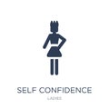 Self Confidence icon. Trendy flat vector Self Confidence icon on